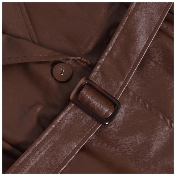 The MYSHYA Vegan Leather Dress - Picture 7 of 8